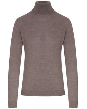 Nome G Fine Knit Turtleneck - Brown