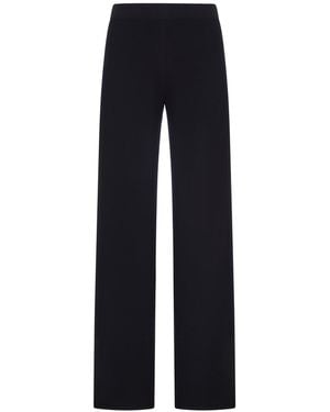 Max Mara Straight-Leg Knitted Pants - Blue