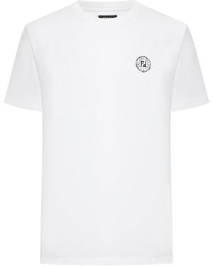 Fendi Cotton T-Shirt With Print - White