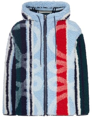 Loewe Hooded Teddy Jacket - Blue