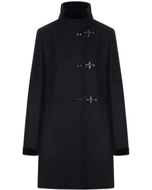 Fay Cappotto virginia in lana - Blu