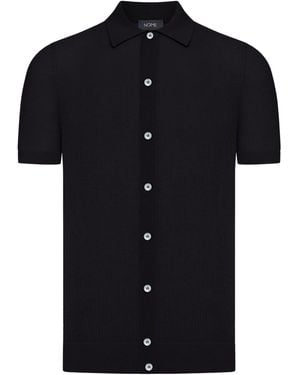 Nome G Lightweight Perforated Knit Shirt - Black