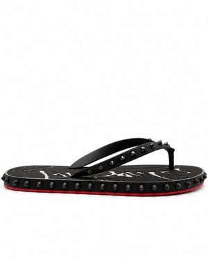Christian Louboutin Super Loubi Flip-Flops - White