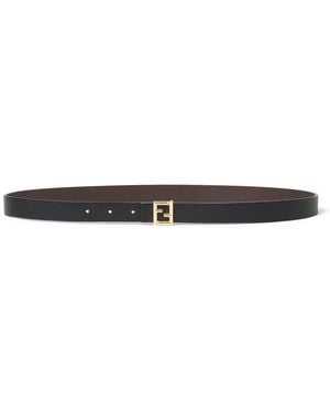 Fendi 20Mm Reversible Ff Belt - White
