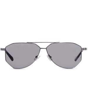 Bottega Veneta Occhiale da sole aviator in metallo - Metallizzato