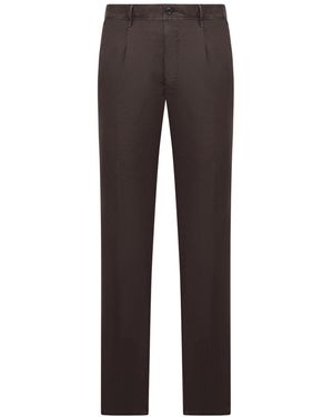 Incotex Tailored Cotton Pants - Gray