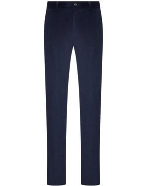 Etro Slim Fit Corduroy Pants - Blue