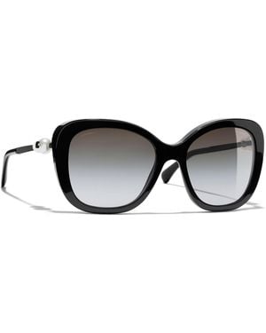 CHANEL Square Sunglasses Ch5339h - Black