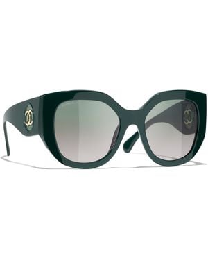 CHANEL Sunglass Butterfly Sunglasses Ch5550 - Black