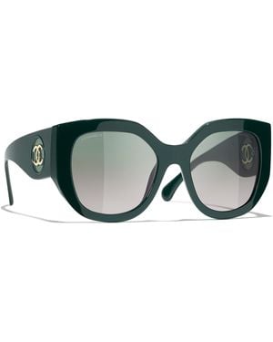 CHANEL Sunglass Butterfly Sunglasses CH5550 - Schwarz