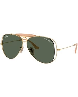 Ray-Ban Sunglass Rb3138m The Shooter By Dolce&gabbana - Green