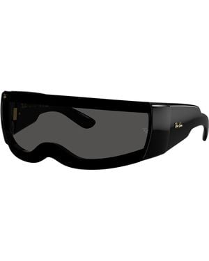 Ray-Ban Sunglass Rb4942 Ultra Wrap 002 Next Generation Collection - Black