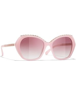 CHANEL Sunglass Butterfly Sunglasses Ch5547q - Black
