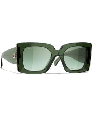CHANEL Sunglass Square Sunglasses Ch5480h - Green