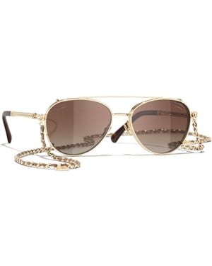 CHANEL Sunglass Pilot Sunglasses Ch4292 - Green