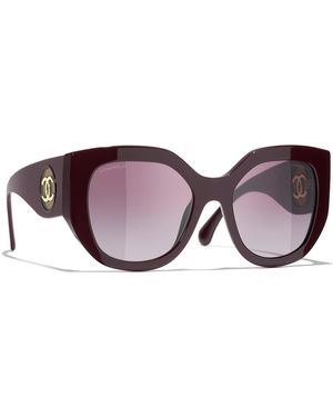 CHANEL Sunglass Butterfly Sunglasses Ch5550 - Black