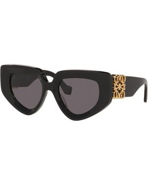 Loewe Vrouwelijk Sunglass Anagram Lw40154U - Zwart