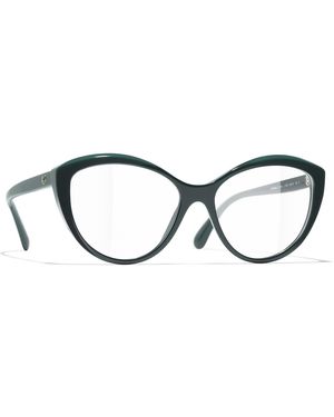 CHANEL Sunglass Cat Eye Eyeglasses Ch3464 - Black