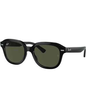 Ray-Ban ERIK Gafas de sol Negro Montura Verde Lentes 51-20