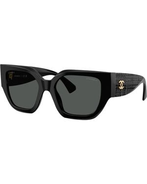 CHANEL Sunglass Butterfly Sunglasses CH5571 - Schwarz