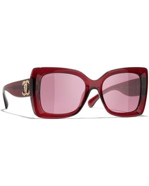 CHANEL Sunglass Square Sunglasses Ch5555 - Black