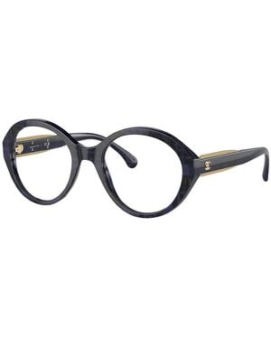 CHANEL Sunglass Round Eyeglasses Ch3459 - Black