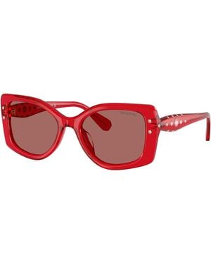 Swarovski Sunglass Sk6058u - Red