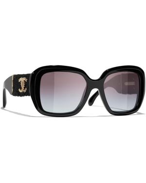 CHANEL Sunglass Square Sunglasses Ch5512 - Black