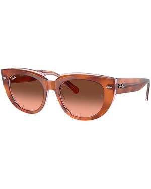 Ray-Ban Rb2286f Doreen Low Bridge Fit Square Sunglasses - Black