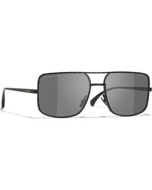 CHANEL Sunglass Pilot Sunglasses Ch4294 - Black
