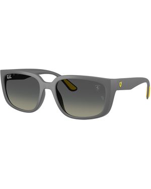 Ray-Ban Rb4443m Scuderia Ferrari Collection Square Sunglasses - Black