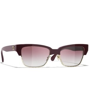 CHANEL Sunglass Cat Eye Sunglasses Ch5558 - Black