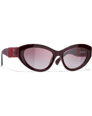 CHANEL Sunglass Cat Eye Sunglasses Ch5513 - Black