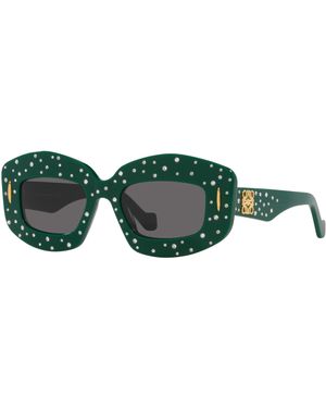 Loewe Sunglass Anagram Lw4114is - Black