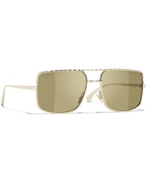 CHANEL Sunglass Pilot Sunglasses Ch4294 - Black