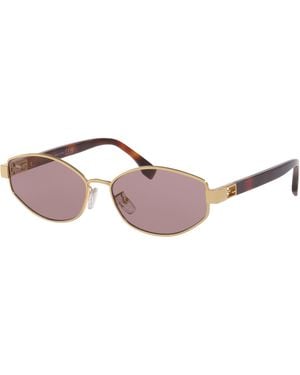 Fendi Sunglass Baguette Fe40216u - Black