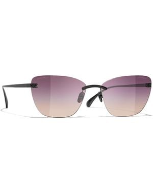 CHANEL Sunglass Cat Eye Sunglasses Ch4286t - Black