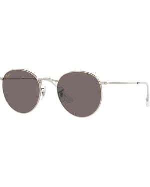 Ray-Ban Sunglass Rb3447l Round Metal Legend Gold - Black