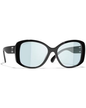 CHANEL Sunglass Butterfly Blue Light Glasses Ch3476s - Black