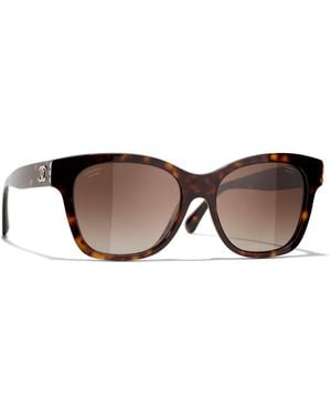 CHANEL Sunglass Square Sunglasses Ch5482h - Black