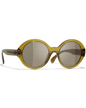 CHANEL Sunglass Round Sunglasses Ch5511 - Black