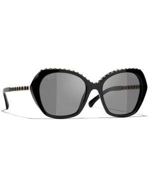 CHANEL Sunglass Butterfly Sunglasses Ch5547q - Black