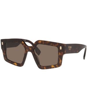 Fendi Sunglass Roma Fe40162i - Black