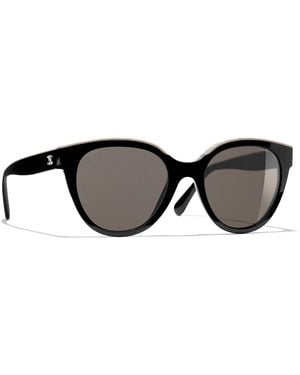 CHANEL Sunglass Butterfly Sunglasses Ch5414 - Black