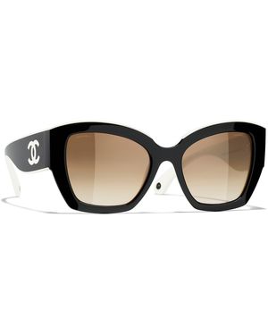 CHANEL Sunglass Butterfly Sunglasses Ch6058 - Black