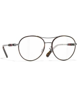 CHANEL Sunglass Pilot Eyeglasses Ch2214 - Black