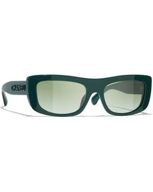 CHANEL Sunglass Rectangle Sunglasses Ch5559 - Green