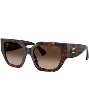 CHANEL Sunglass Butterfly Sunglasses CH5571 - Schwarz