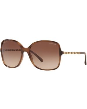 CHANEL Sunglass Square Sunglasses Ch5210q - Black