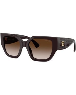 CHANEL Sunglass Butterfly Sunglasses Ch5571a - Black